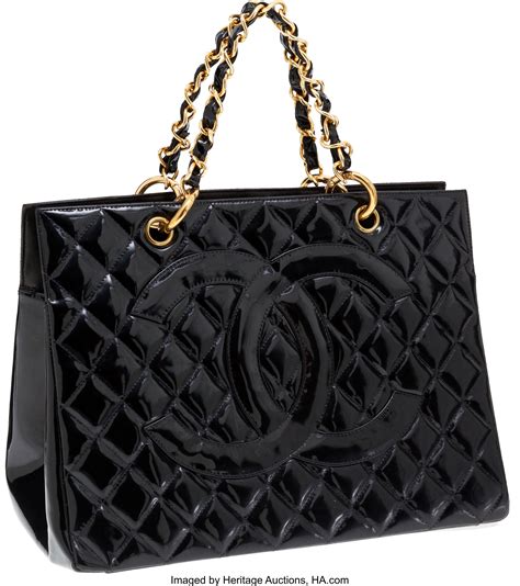 chanel handbag black leather|large black chanel handbag.